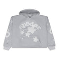 Grey Womens Beluga Grey Crop Hoodie