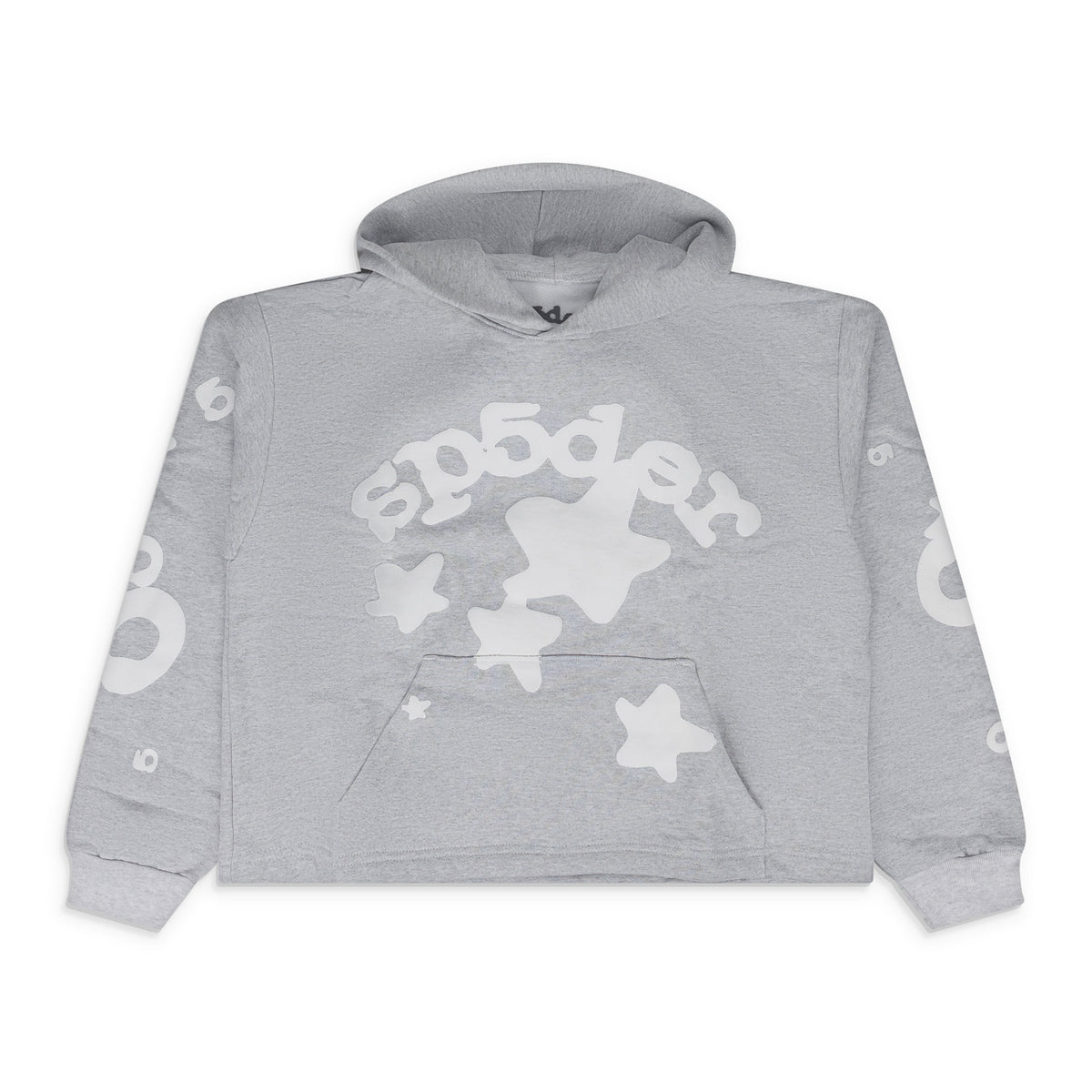 Grey Womens Beluga Grey Crop Hoodie