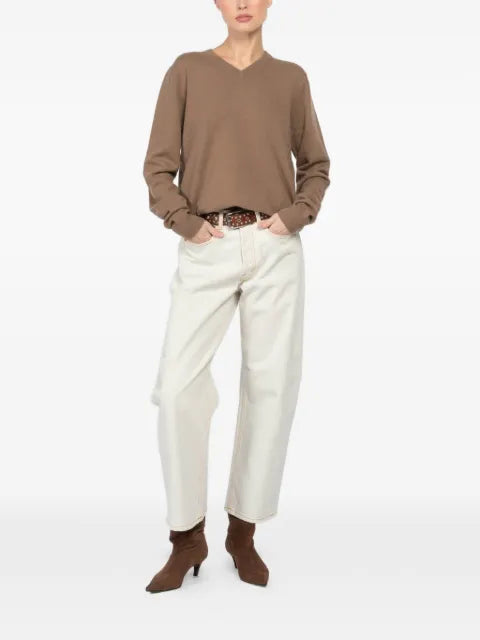 extreme cashmere V-neck long-sleeve sweater