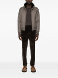 Moorer fur-collar zip-up jacket