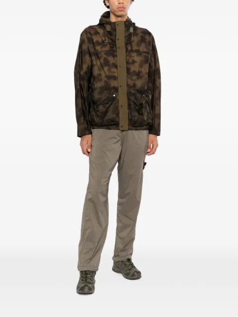 Ten C camouflage-print hooded jacket