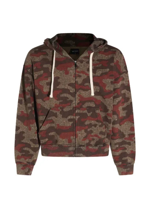 Daily Paper camouflage-print zip-up hoodie