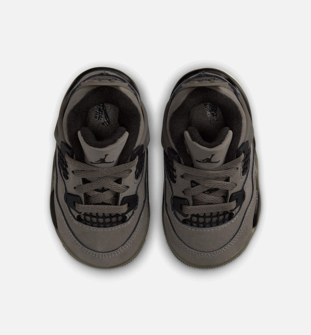 Air Jordan 4 Retro Cave Stone And Black Infant & Toddler Lifestyle Shoes - Cave Stone/Black/Moon Particle