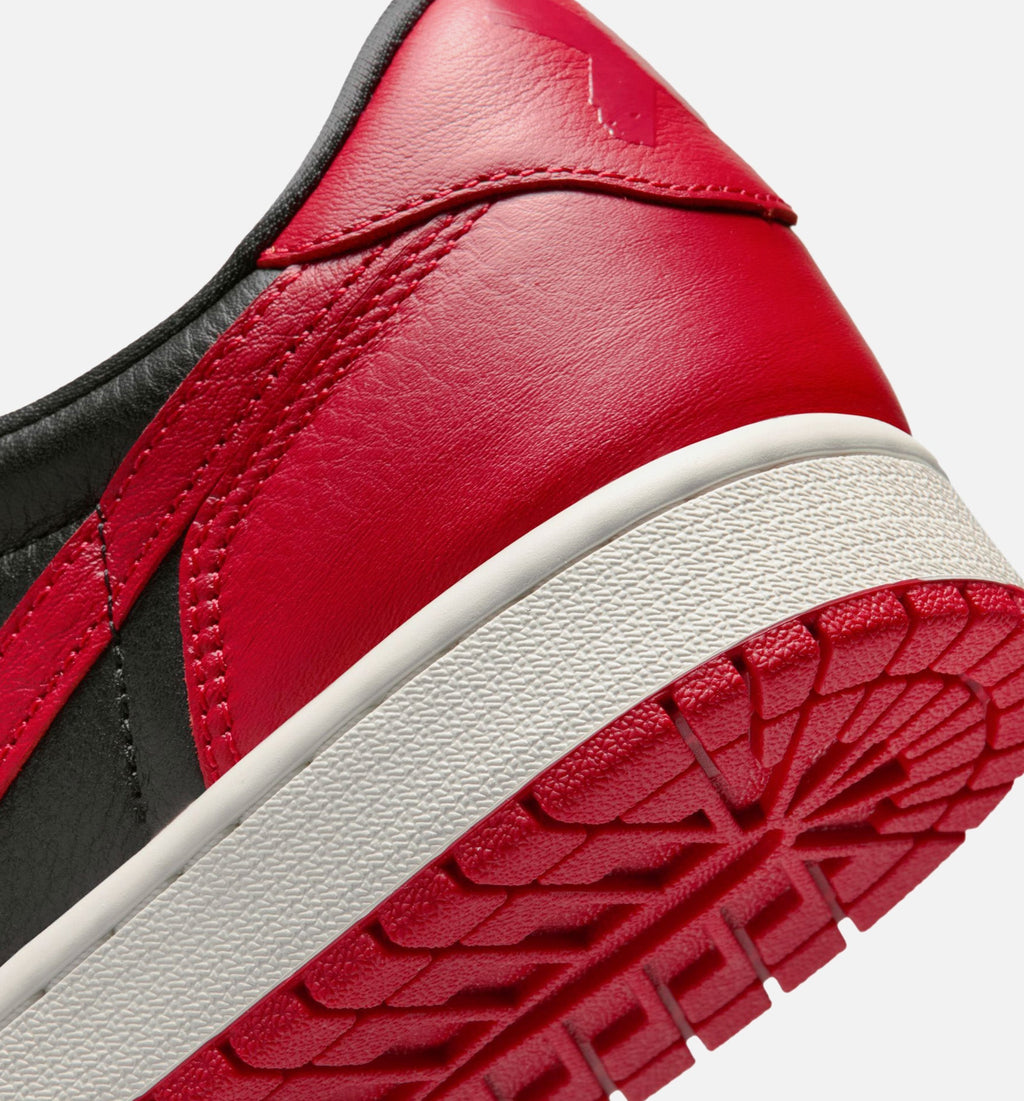Air Jordan 1 Retro Low OG Mens Lifestyle Shoe - Black/Varsity Red/Summit White