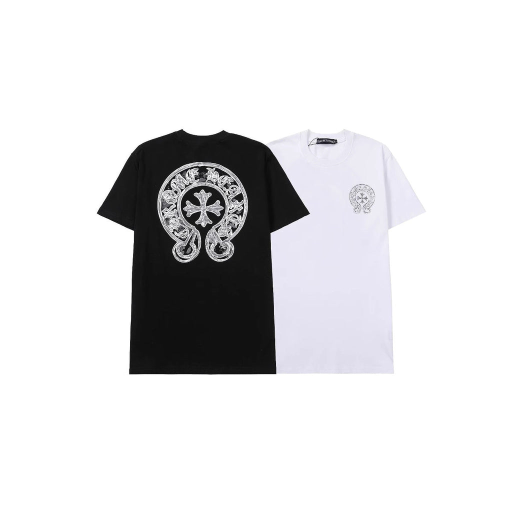 Chrome Hearts Cross Letter Graphic Short Sleeve Tee Streetwear Unisex
