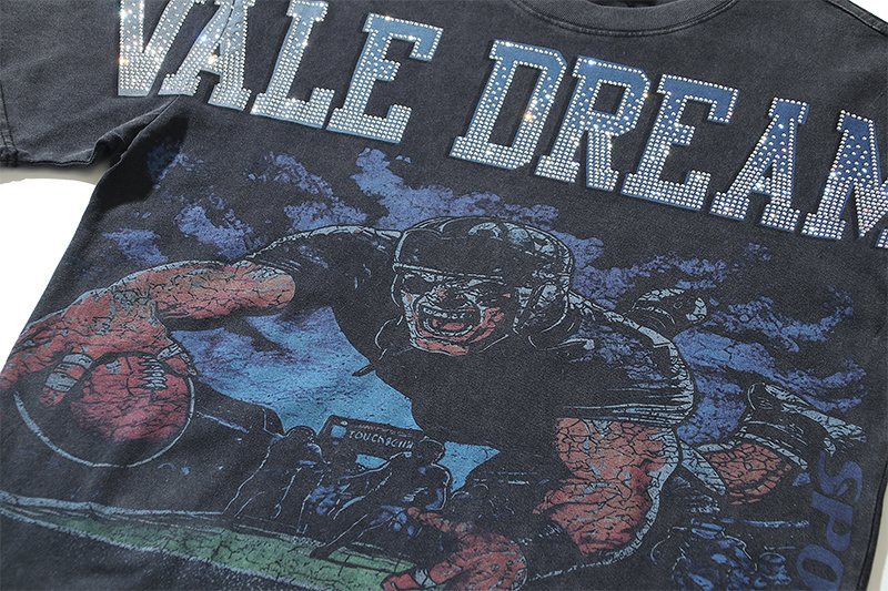 VALE USA Dreams Football Graphic T-Shirt
