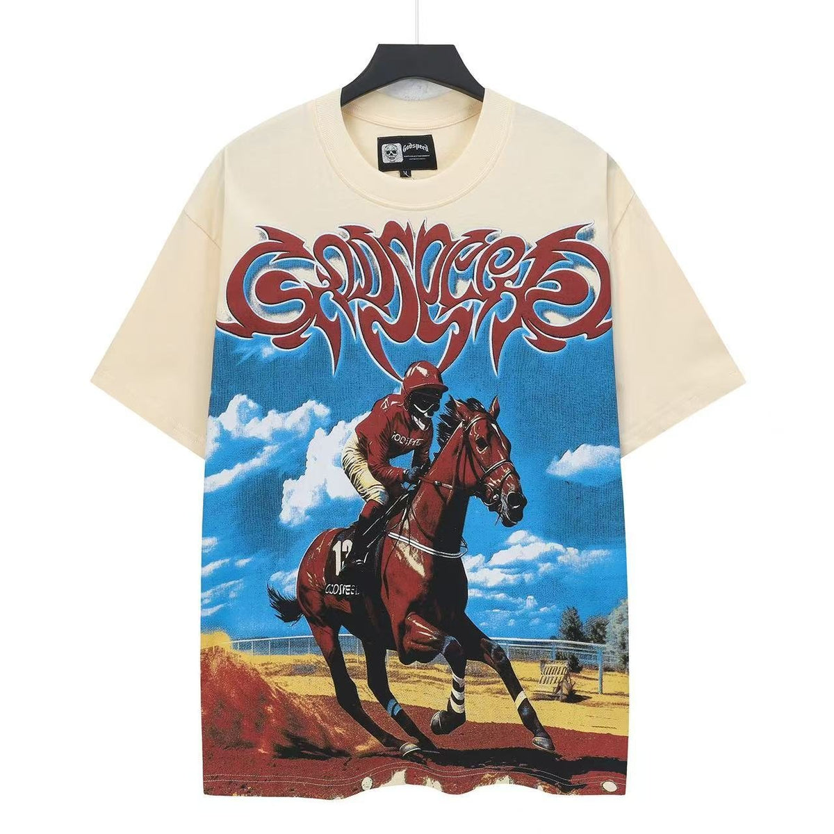 Godspeed Horse Racing Graphic T-Shirt