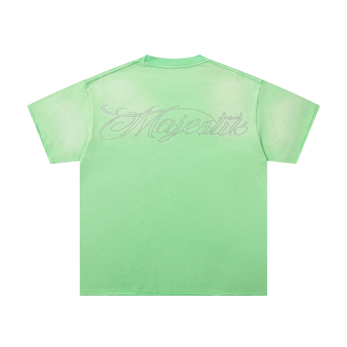 MAJESTIK Mint Green Football Graphic T-Shirt