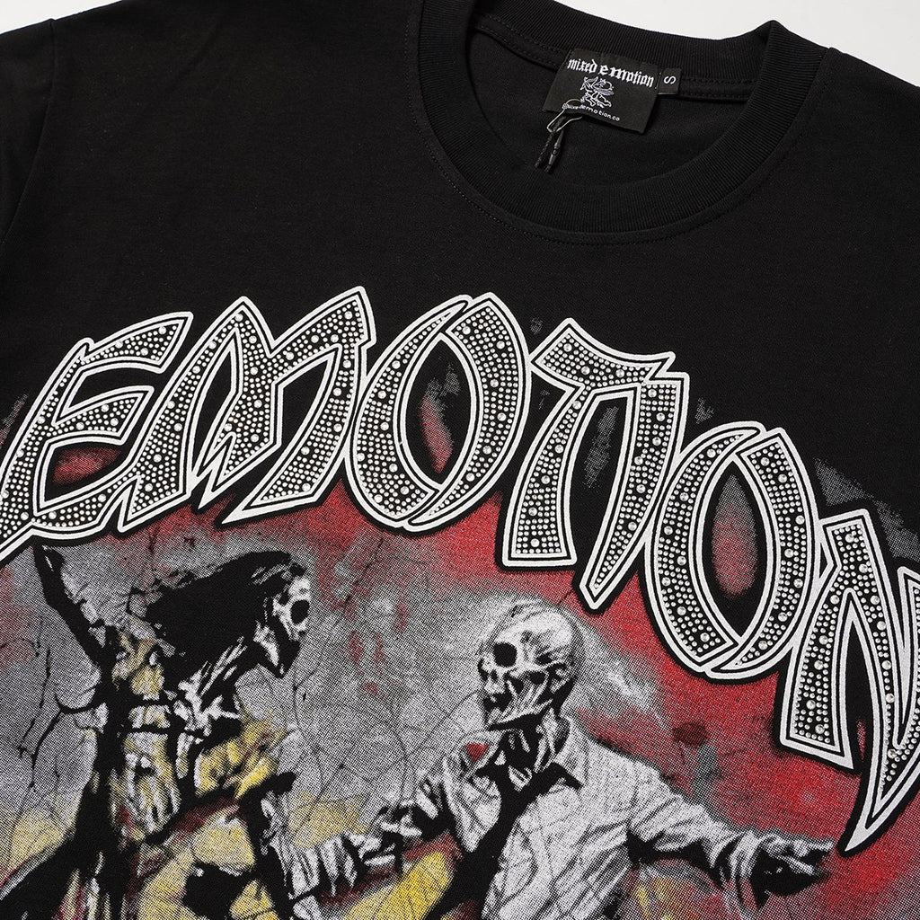 MIXED EMOTION Skeleton Graphic T-Shirt