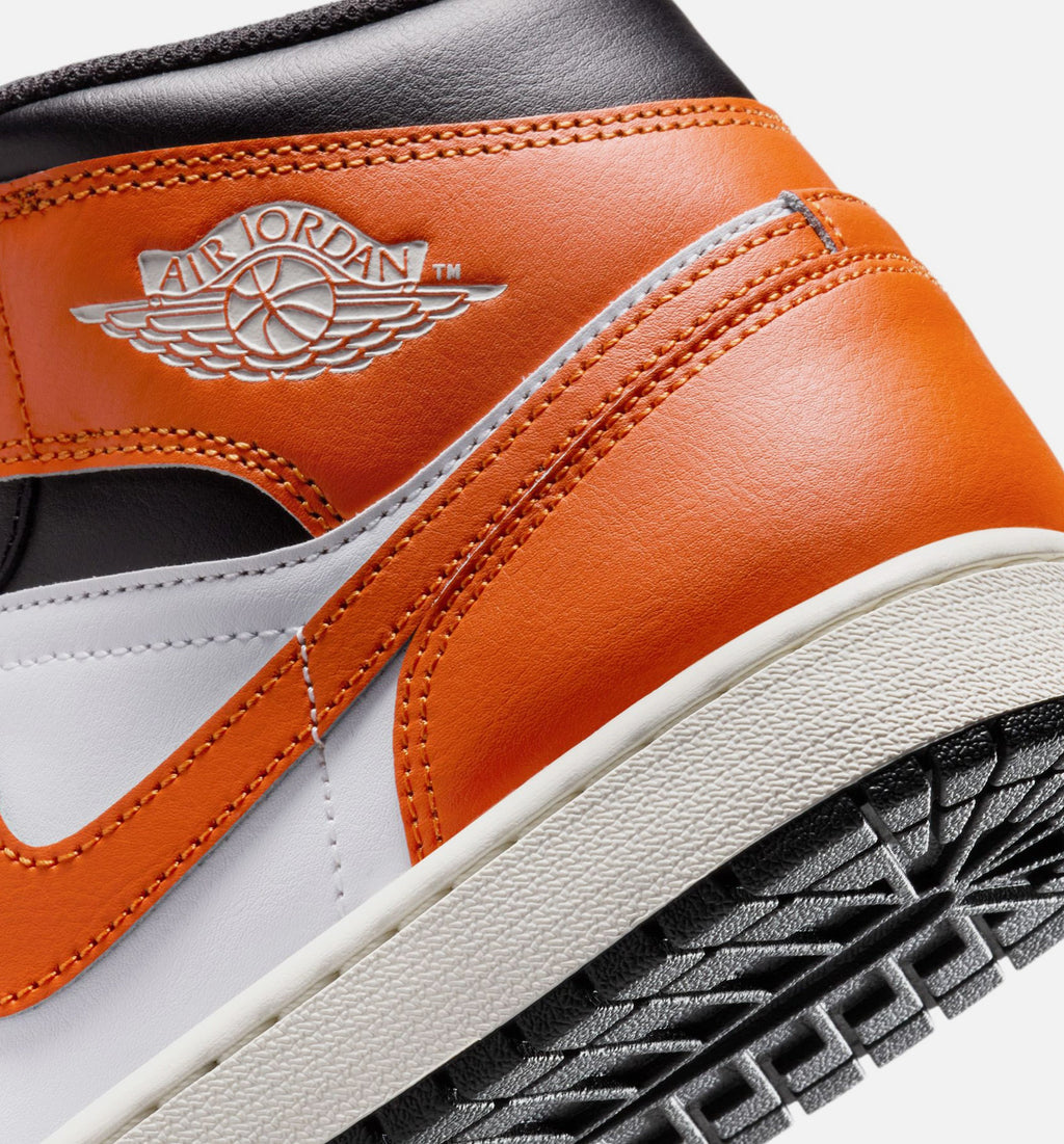 Air Jordan 1 Mid – Men's Lifestyle Shoe in Starfish/White/Sail/Black