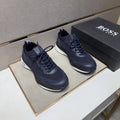 Hugo Boss Mixed-Material Lace-Up Sneakers