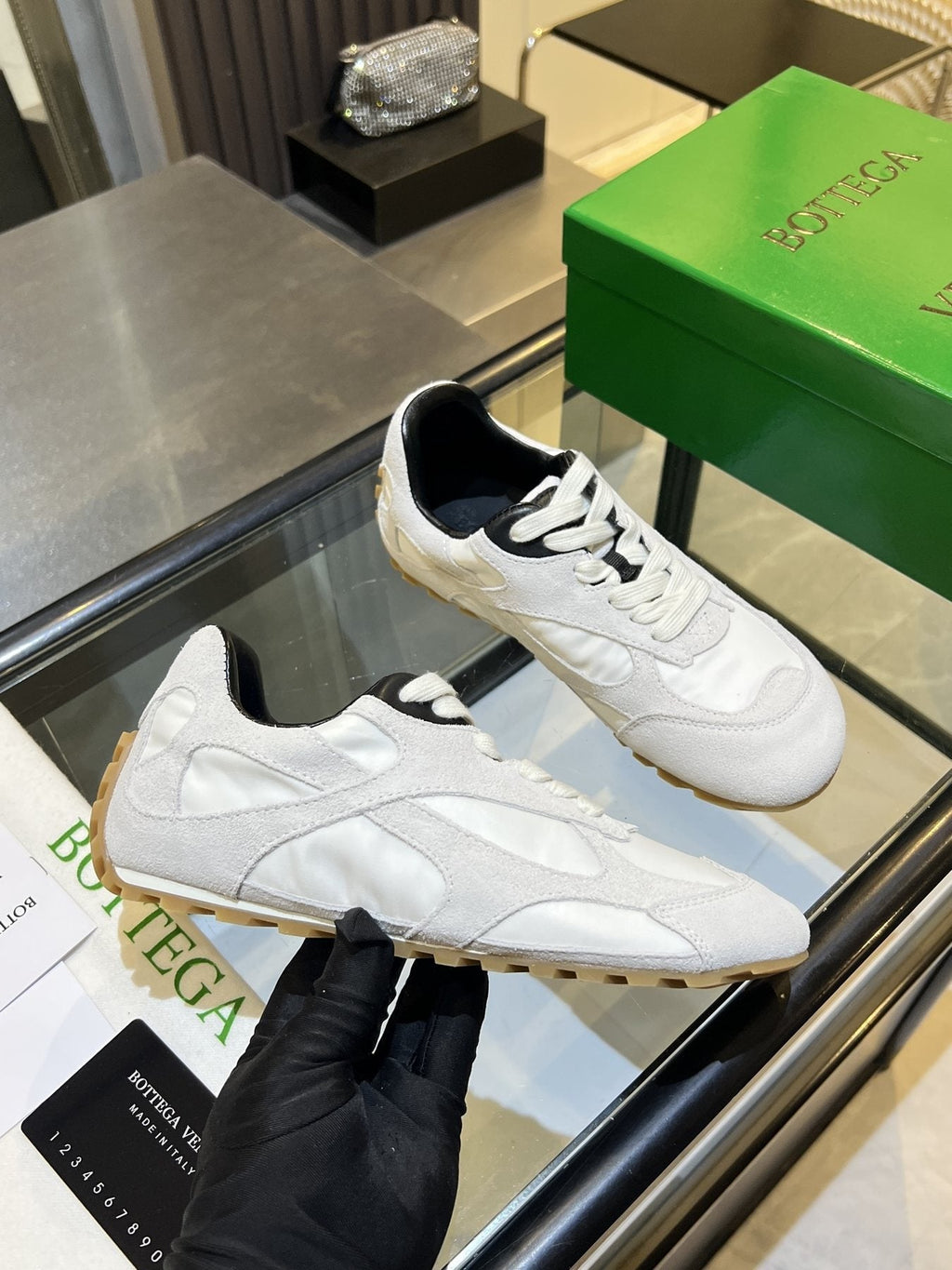 Bottega Veneta Suede Low-Top Sneakers